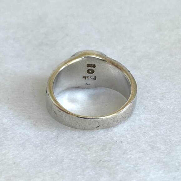 Sterling Silver 925 Signed PSCL Peter Stone Celtic Spiral Knot Band Ring Sz 7 - Picture 7 of 16